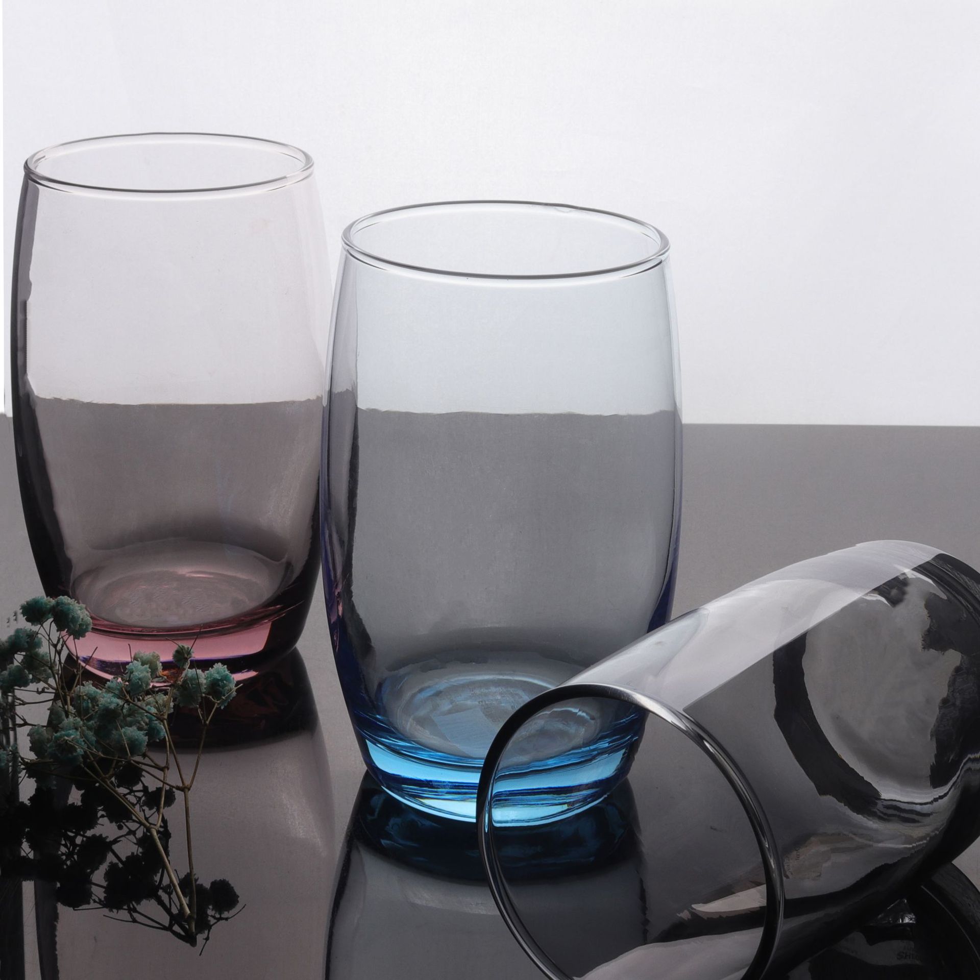 Deliqing Apple elegant, grand, clear and bright original color glass cup, hotel and guesthouse guest room home mouthwash cup Specification drawing