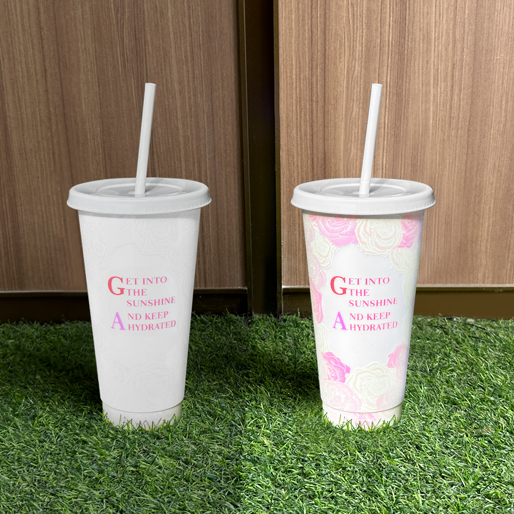 Wholesale of new ultraviolet lamps, sunlight UV photosensitive color-changing cups, outdoor light pp plastic color-changing cups, cross-border details Picture
