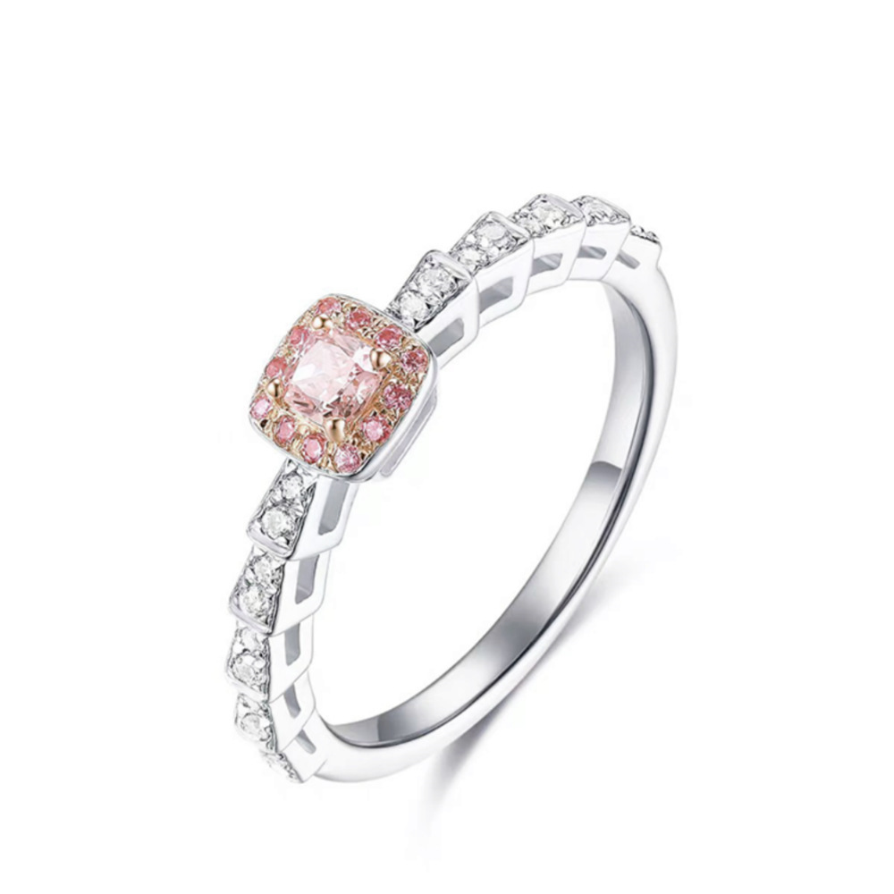 The dazzling pink zircon ring is a new, niche design index finger ring for women. It is unique, fashionable, individual and high-end Item Picture
