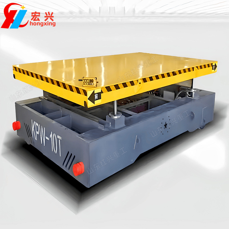Flatbed electric flat car, four-wheel handling car, trackless electric floor flat car, industrial track floor flat car, 20 tons, 30 tons Application Scenario