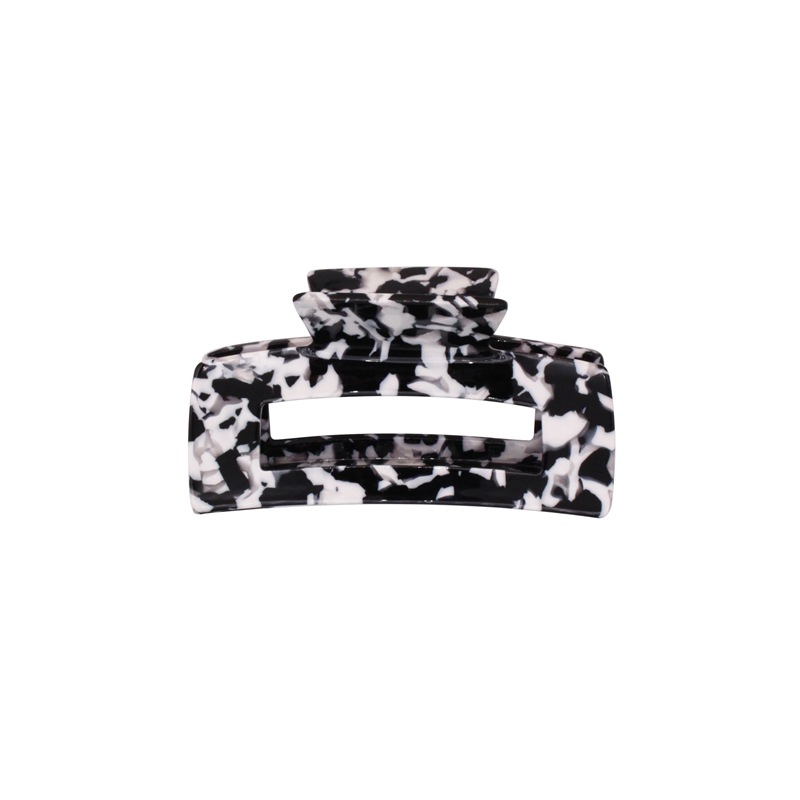Cow print ~ French retro acetate gripper, Instagram influencer's shark clip on the back of the head, Korean versatile hair clip and hair accessory Item Picture