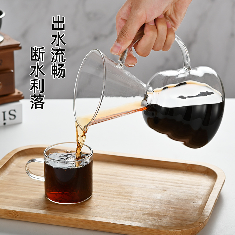 Hand-brewed coffee pot set, coffee equipment filter, extraction filter cup, home complete set of sharing pot coffee sets details Picture