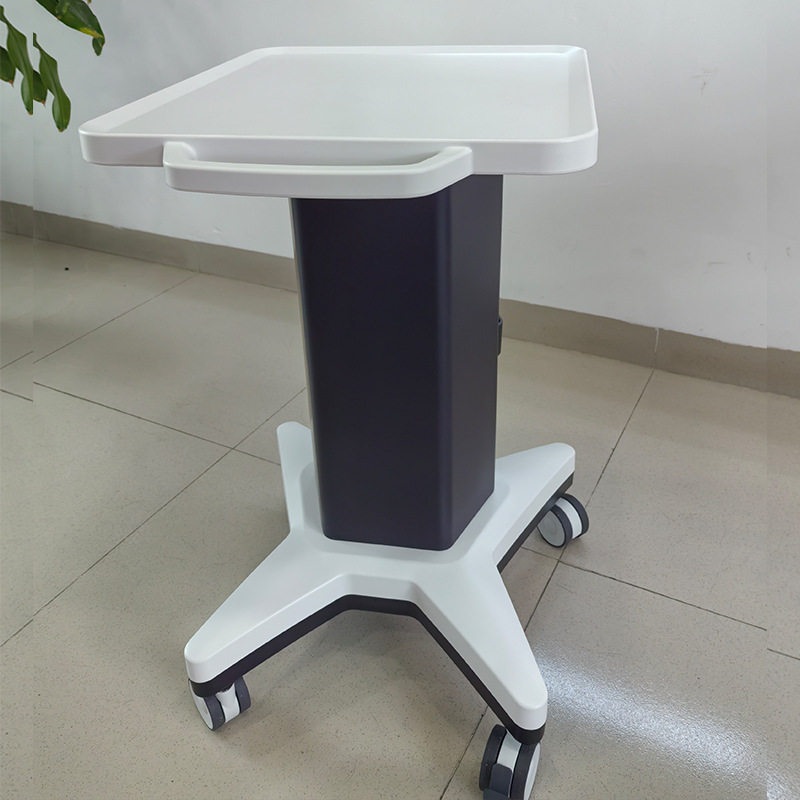 Beauty, mobile trolley with tray, storage rack, simple abs medical equipment, clinic, dental, oral clinic Specification drawing