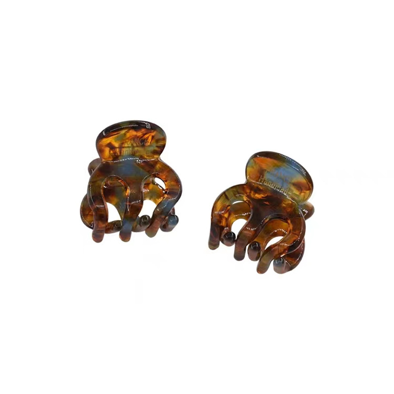 France Gold label acetic acid stylish small grab clip, small hair clipper clip, shark clip, niche and fashionable bangs clip, side clip for women Item Picture