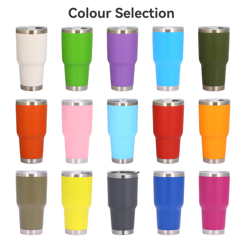 Enlong Cross-border 30oz stainless steel car Cup, portable ice cup for vehicles, large-capacity insulated and chilled beer mug full figure