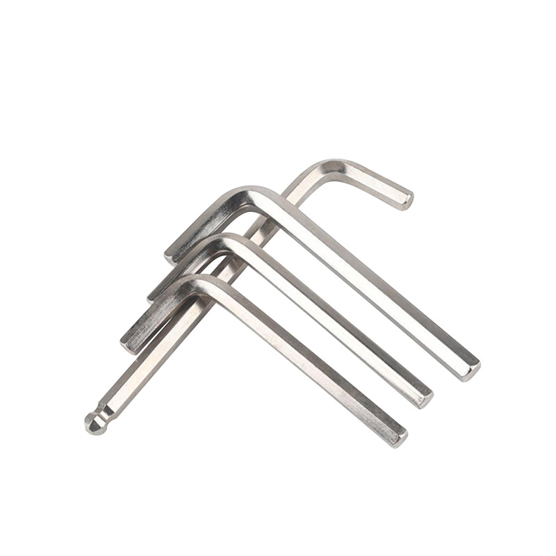 Metric/Anglo-American flat-head hex socket wrenches, nickel-plated hexagonal socket wrenches M0.9~M14, hardware tool manufacturers Item Picture