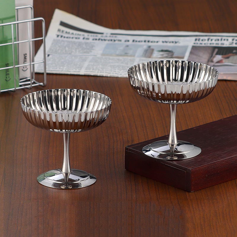 ✅304 stainless steel ice cream cup, light luxury INS highball cup, pudding dessert cup, cocktail cup, smoothie bowl, ice cream details Picture