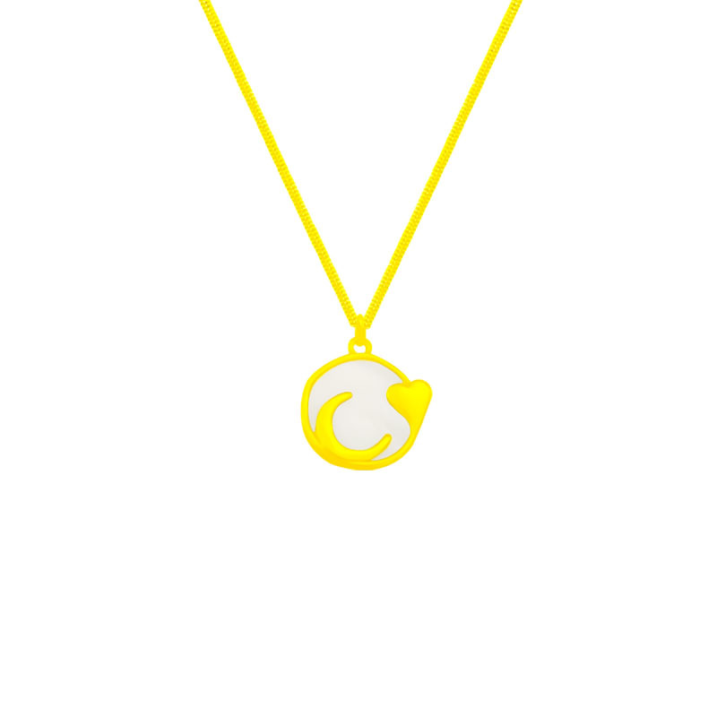 Japanese and Korean fashion heart moon necklace, versatile for women, light luxury white mother-of-pearl pendant collarbone chain, ins high-end and niche accessories Item Picture