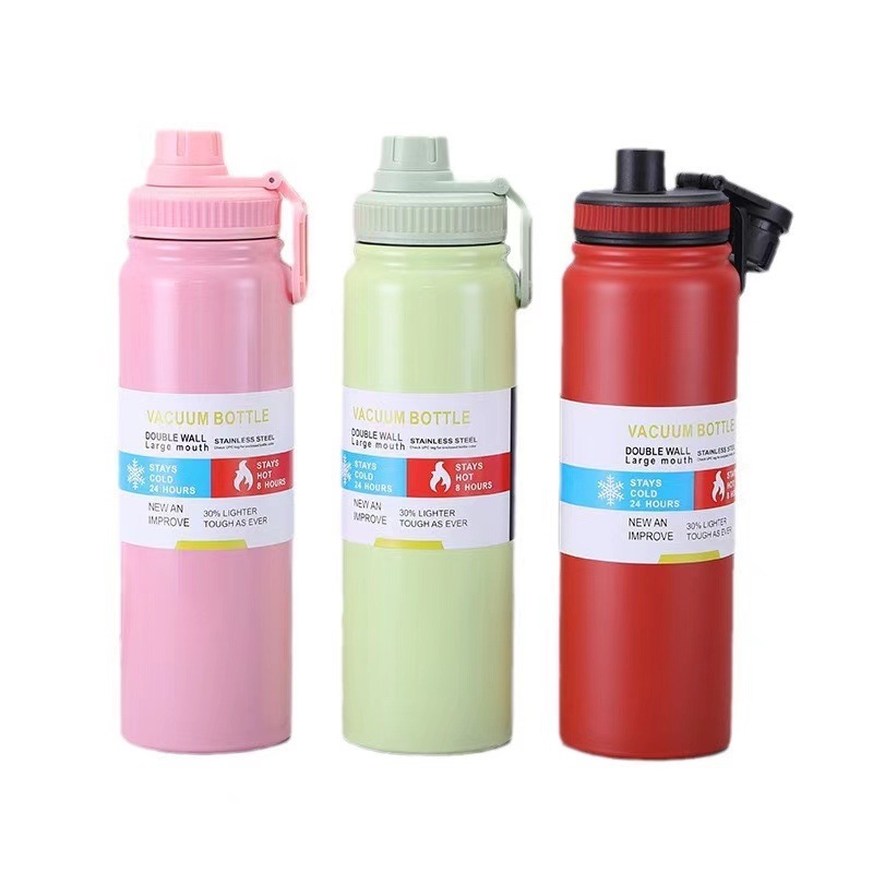Cross-border large-capacity sports insulated kettle, portable 304 stainless steel space cup, outdoor double-layer vacuum water cup Item Picture