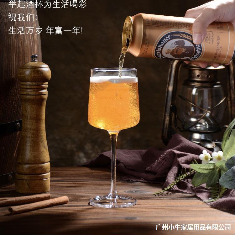Wholesale of creative straight red wine glasses, glass beer glasses, highball glasses, champagne glasses and personalized sparkling juice glasses Specification drawing