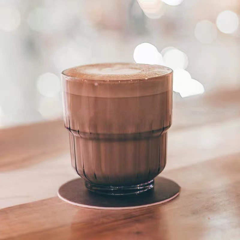 Household Americano glass water cup, women's breakfast juice drink cup, ins style stackable beer mug Specification drawing