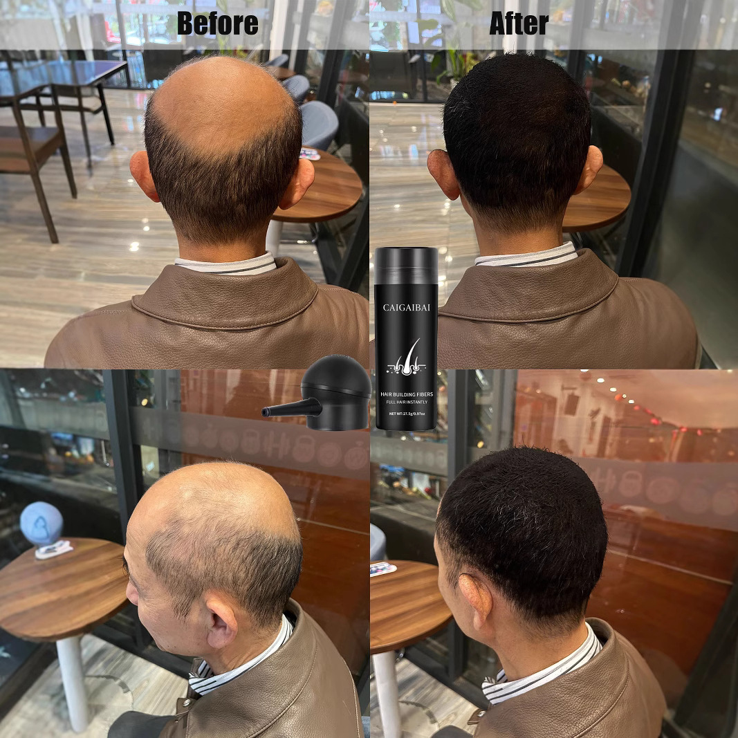 Cross-border NDC hair fiber beauty powder is a hair thickening, hair modification and emergency hair replacement tool for sparse hair Specification drawing