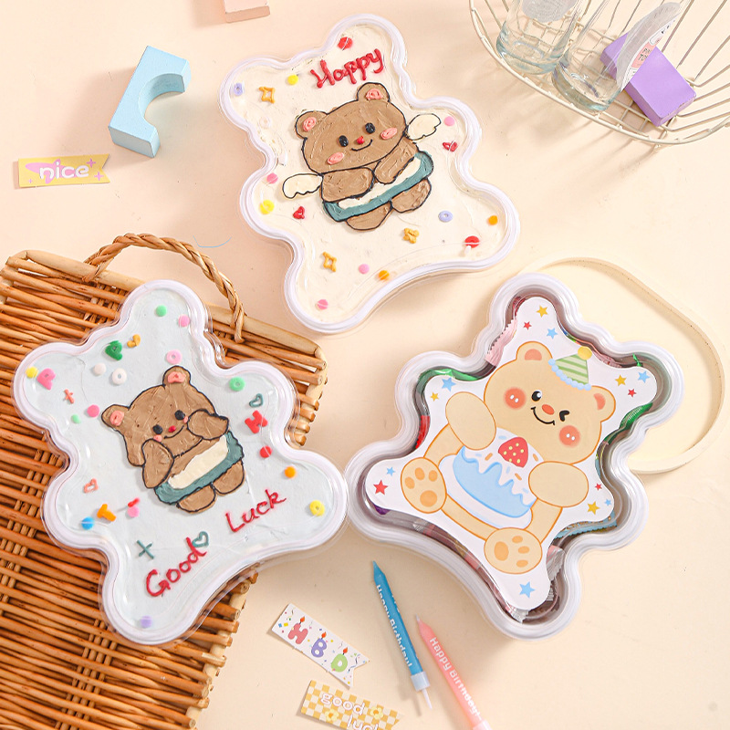Hand-painted cake boxes for Children's Day on June 1st, popular creative decorations, mousse cake baking boxes, snack and dessert packaging boxes