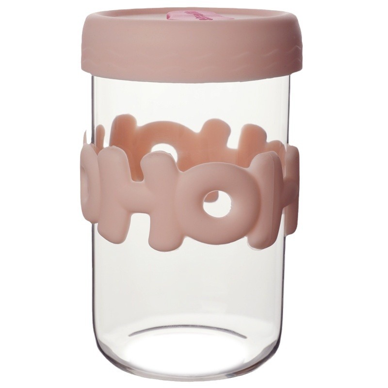 Bolimei ins large-capacity glass straw cup, simple cup with lid, milk cup, coffee cup, girlish water cup Item Picture