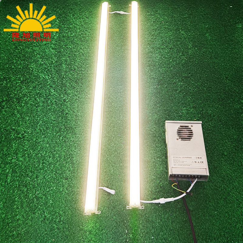Waterproof LED color-changing RGB flowing horse running line light, exterior wall contour lighting, aluminum material outdoor atmosphere light, hard light strip Application Scenario