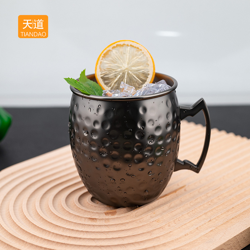 Hammered copper cup moscow mule Moscow Mule Cup Stainless steel cocktail metal Wine glass Bar cup Application Scenario