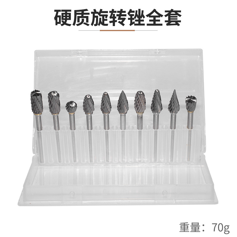 Rotary file, 3mm tungsten steel milling cutter, metal electric grinding head, thread hard alloy grinding head, engraving woodworking tool rolling undefined