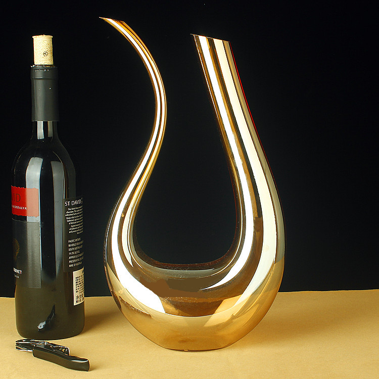 Crystal quick decanter, foam packaging, swan pot, U-shaped wine dispenser, large quantity discount details Picture