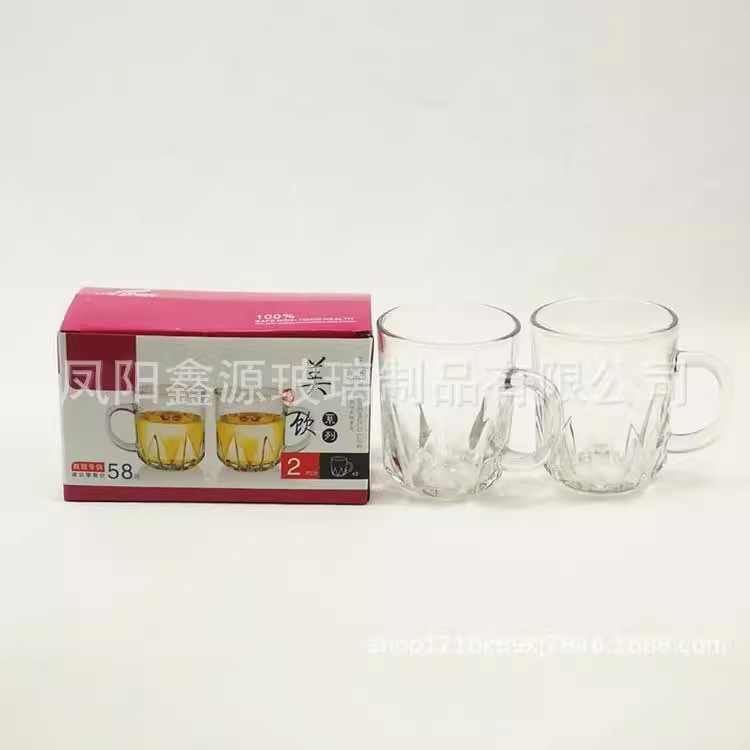 Creative gifts from advertising cup manufacturers, pineapple glass water cups, beer mugs, insurance company logos, glass handle cups details Picture
