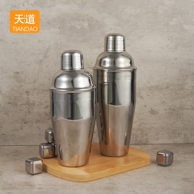 Stainless steel shaker cup set, complete 700ml milk tea bar cocktail mixing tools, party details Picture