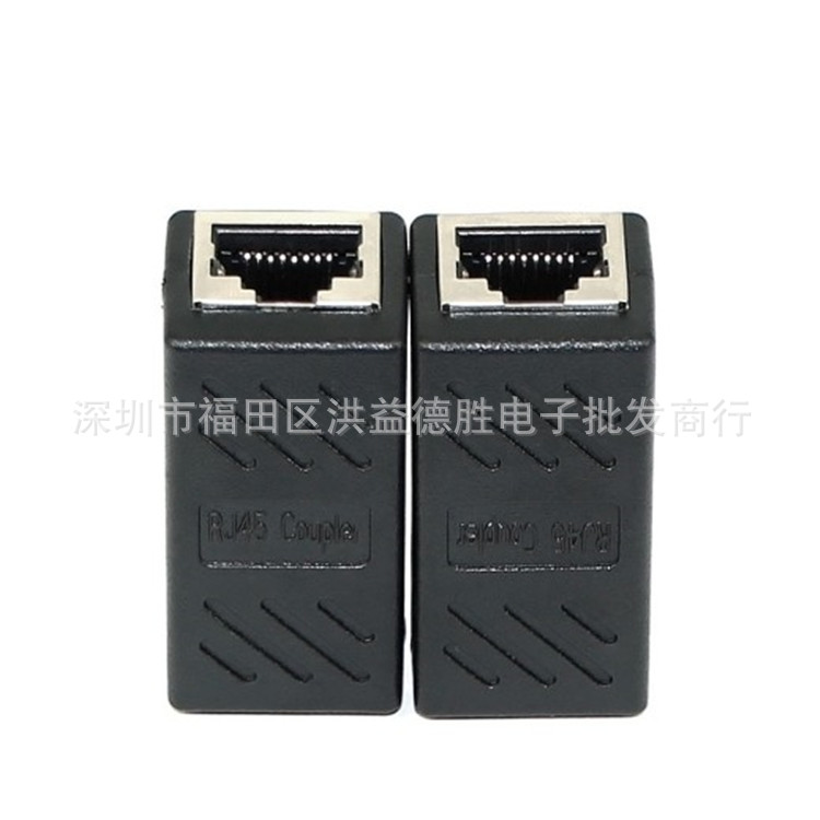 Gigabit network straight-through head RJ45 network straight-through head network cable connector to connector network cable extender Specification drawing