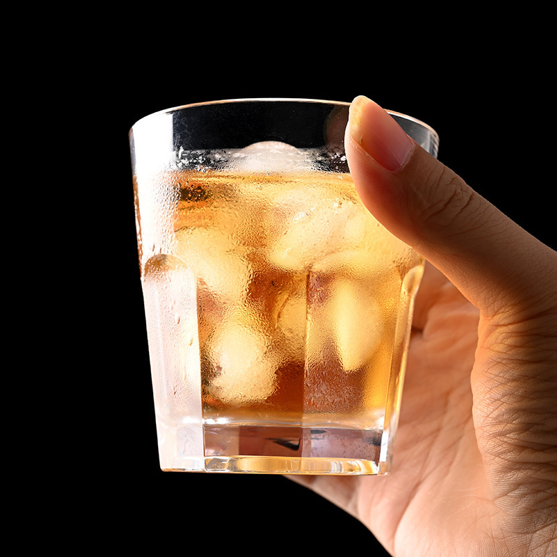 pc durable beer mugs, thickened plastic cups, commercial cups, whisky imitation glass water cups, restaurants, hotels and bars Specification drawing