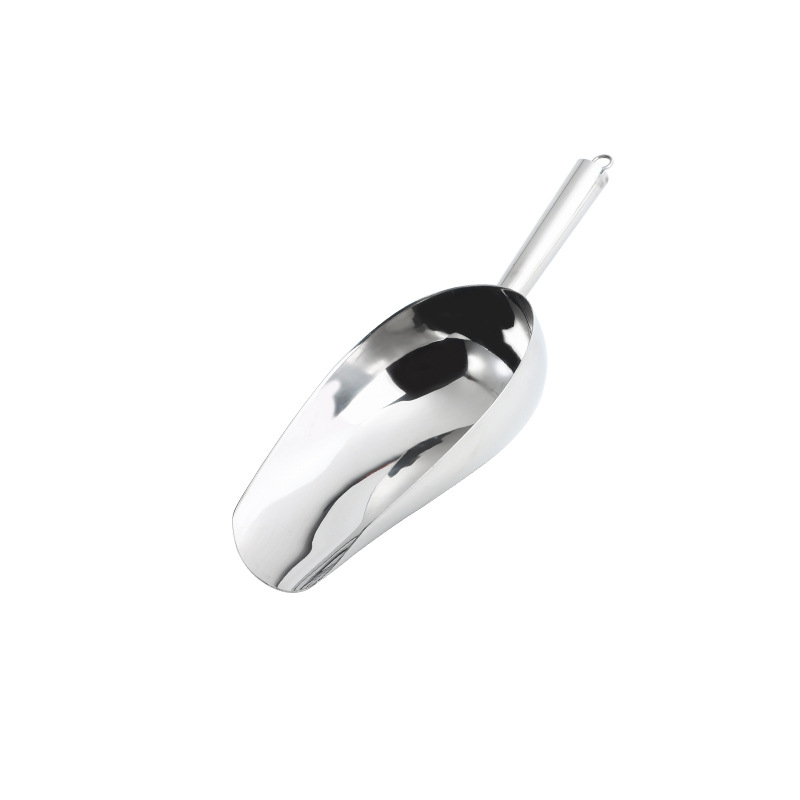 Thickened stainless steel ice spatula, bar milk tea ice cube spatula, supermarket multi-functional rice spatula, sugar block, tea, coarse grain and food spatula Item Picture