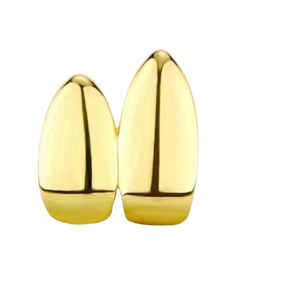temu cross-border best-selling fashion double-glossy three-piece set hip-hop hip-hop men and women Halloween stage denture props Item Picture