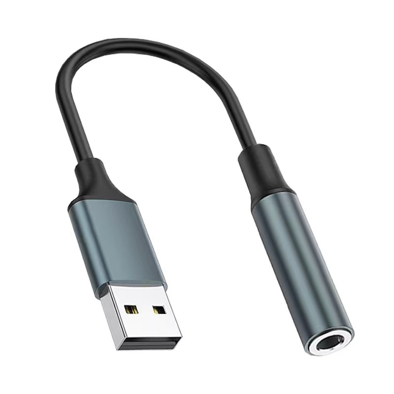 USB to 3.5MM audio cable headphones are suitable for converting audio to desktop PS4 converters on laptops Item Picture