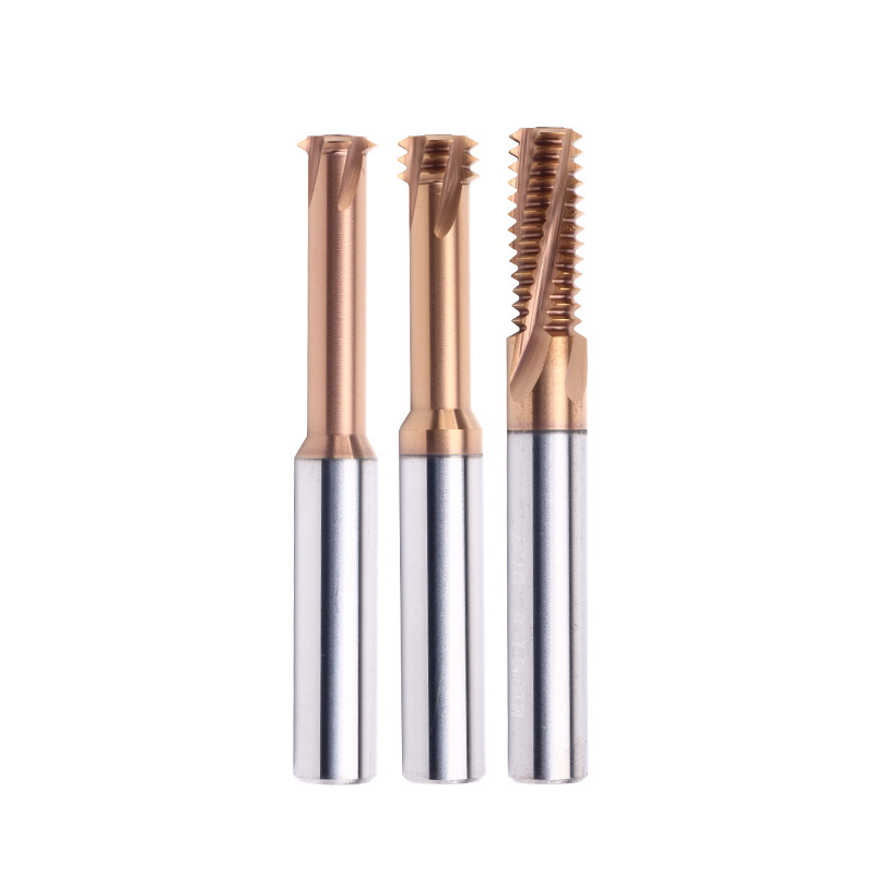60-degree tungsten steel thread milling cutters, single-tooth and three-tooth alloy milling cutters, M2, M3, M4, M6, MCNC CNC center end mills Item Picture
