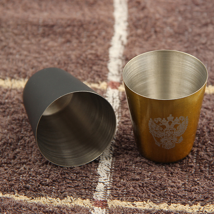 Wholesale of various specifications of folding cups, portable small wine glasses, mini stainless steel wine glasses, source manufacturer Specification drawing