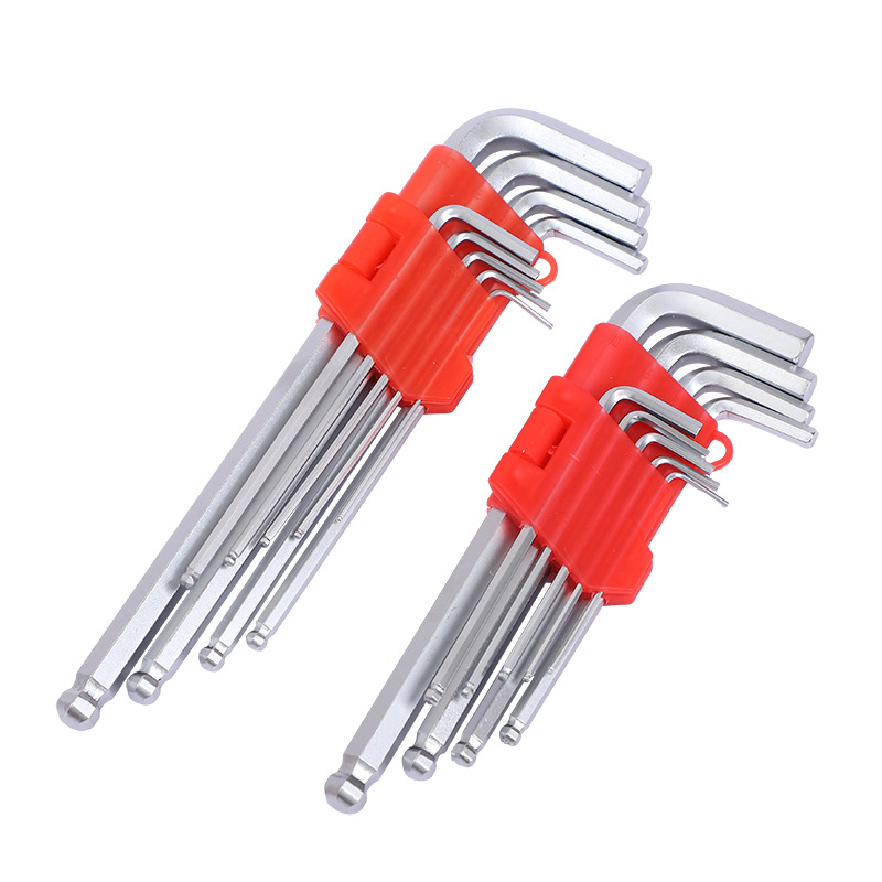 Linyi Yuanhong Hardware Tools supplies a 9-piece extended matte hex socket set with hexagonal ball socket wrenches Item Picture