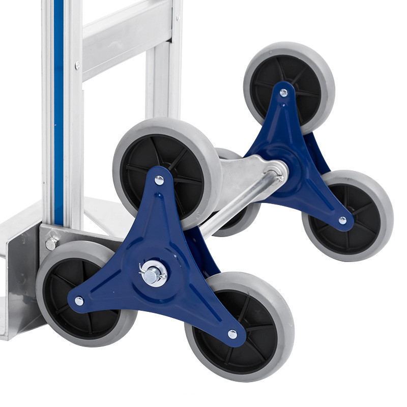 Aluminum alloy logistics hand-pushed tiger cart, two-wheeled hand-pulled cart for goods handling, thickened household heavy-duty king stair-climbing cart details Picture