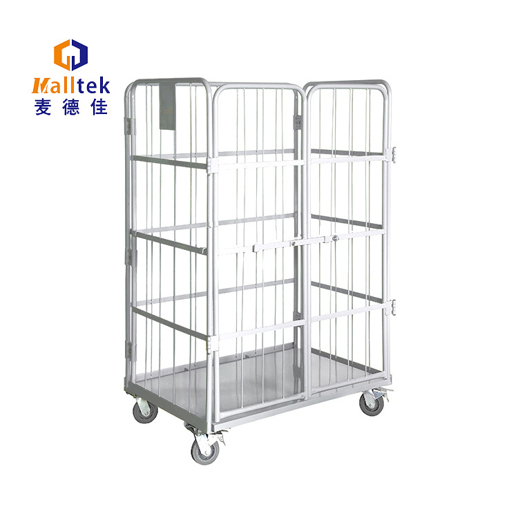 Logistics trolleys, powder-coated sorting trucks, folding storage cage trucks, and rapid handling vehicles full figure