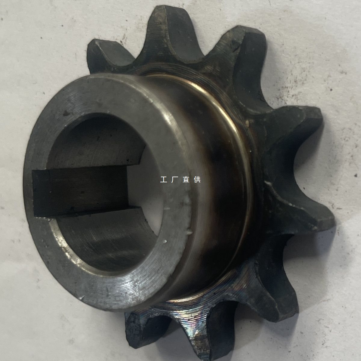 Carbon steel hay cutter gear accessories 4-point 5-point sprocket complete set, horizontal hay cutter and silk kneading machine sprocket chain gear details Picture