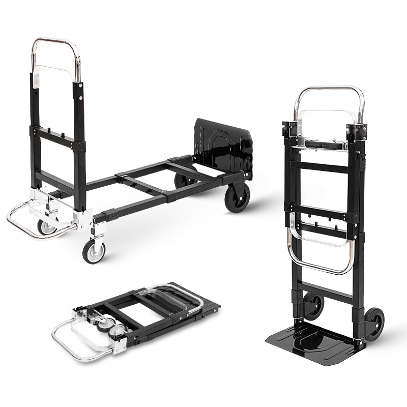 Multi-functional foldable trolley, portable small trolley, foldable telescopic transport trolley, trolley, special trolley for loading goods undefined