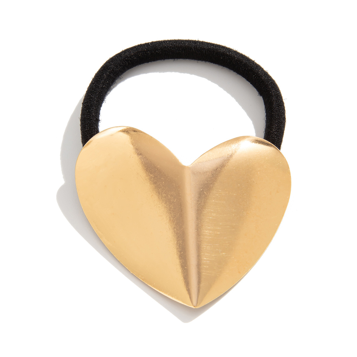 Niche design sense, individual alloy concave-convex elastic hair band, retro style, versatile, cold style geometric hair band Item Picture
