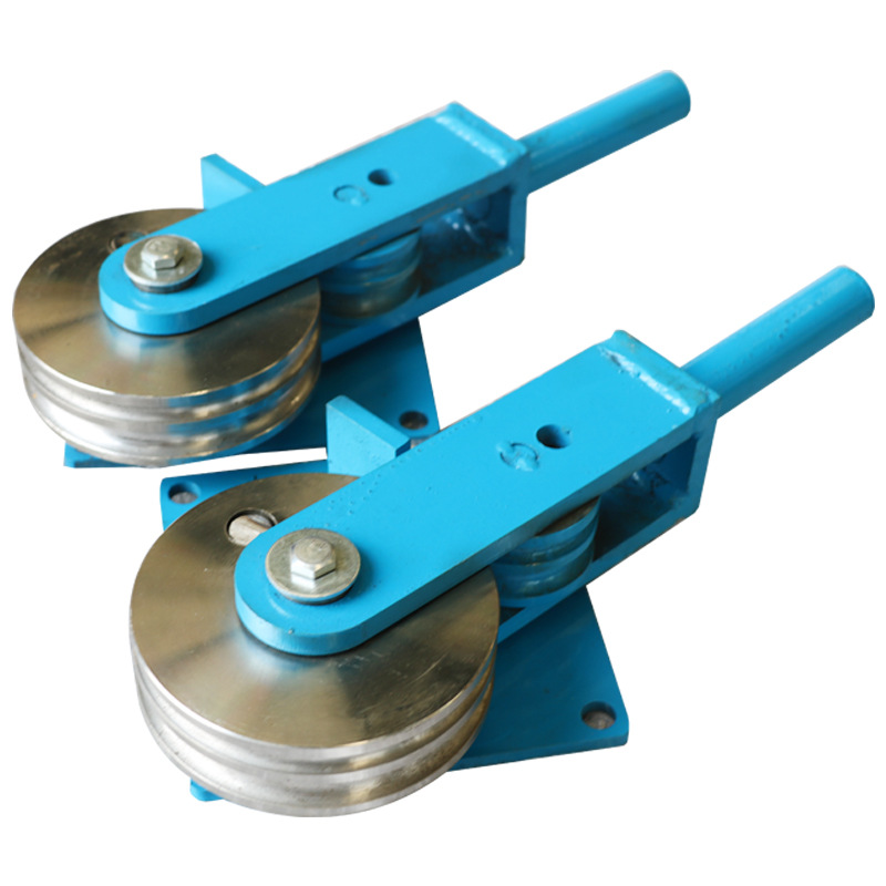 Manual pipe bender manufacturer, small double-groove thickened labor-saving bending machine, steel bar and steel pipe pressure strip bending magic tool in stock Item Picture