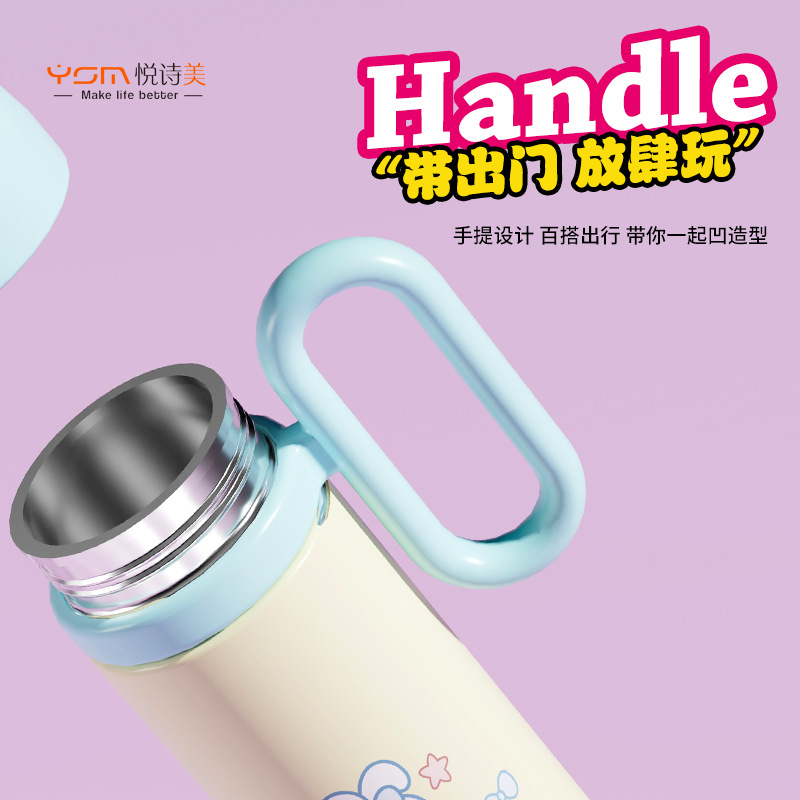 Wholesale of best-selling dopamine cartoon doll insulated cups, desktop large-capacity portable straw cups, and internet-famous double drinking cups Application Scenario
