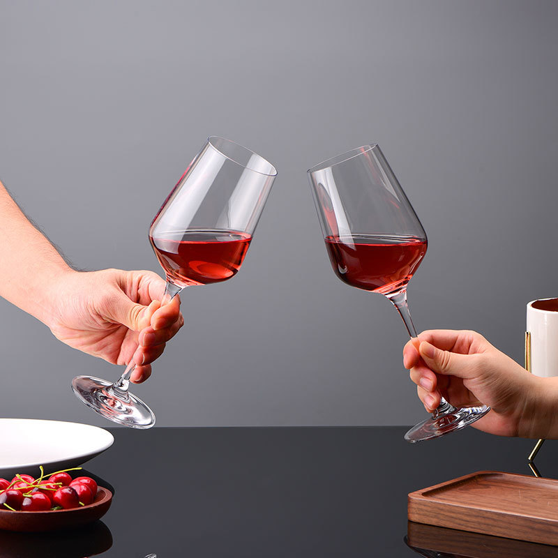 Wholesale of household light luxury high-end red wine glass sets, commercial crystal glass highball glasses, and high-end wine glasses Specification drawing