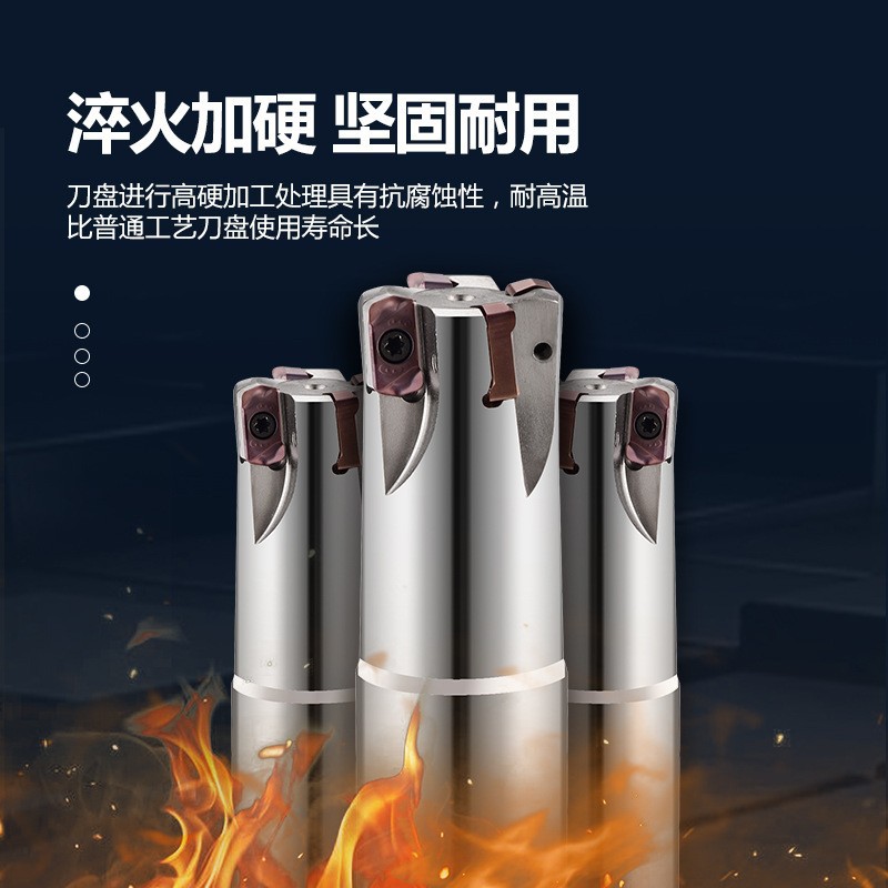 Double-sided insert LNMU0303 insert EXN03R milling cutter shank roughening fast feed milling cutter shank Application Scenario