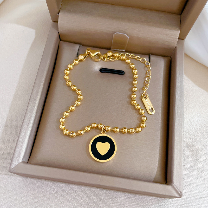 【 All-titanium Steel 】 Elegant and simple, reassuring and lucky, minimalist chain bracelet, female Internet celebrity, retro best friend full figure