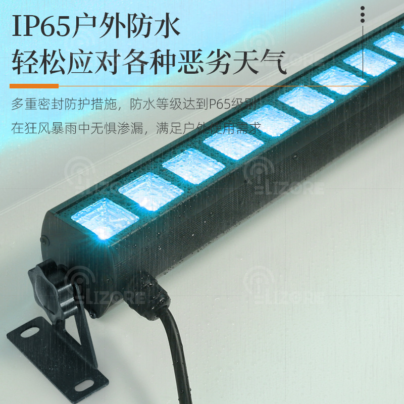 Wholesale LED wall-washing lights, rgb outdoor waterproof 24W color lights, RGB lighting project line lights from the manufacturer Application Scenario