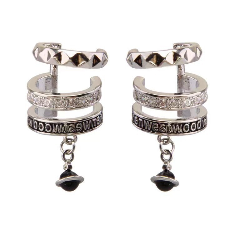 Sweet and cool, cold style multi-layer ear bone clip women's 2025 new fashionable and elegant earrings and earrings with a light luxury and high-end feel Item Picture