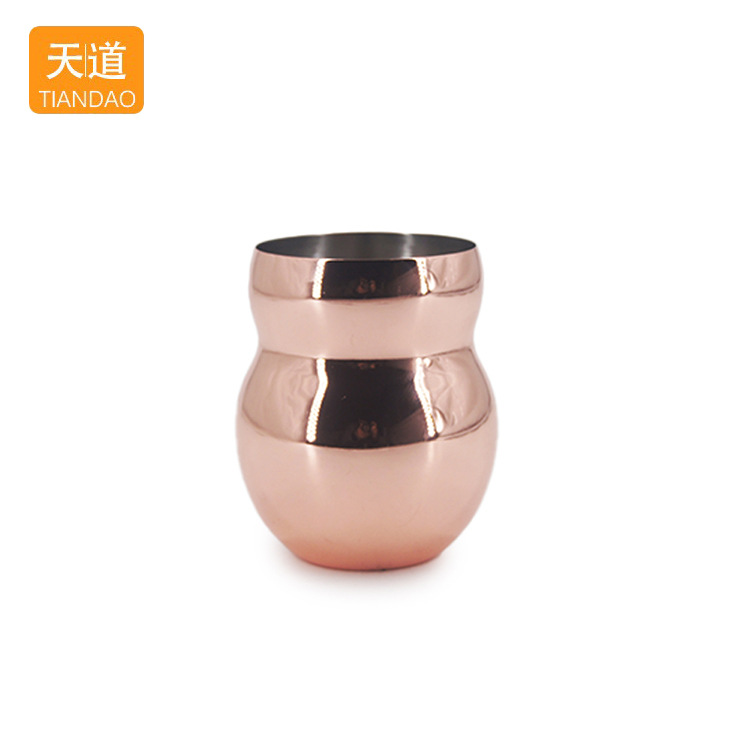 Cross-border best-selling 304 stainless steel mugs, Argentine gourd-shaped large-belted cups, Moscow cocktail mule cups Specification drawing