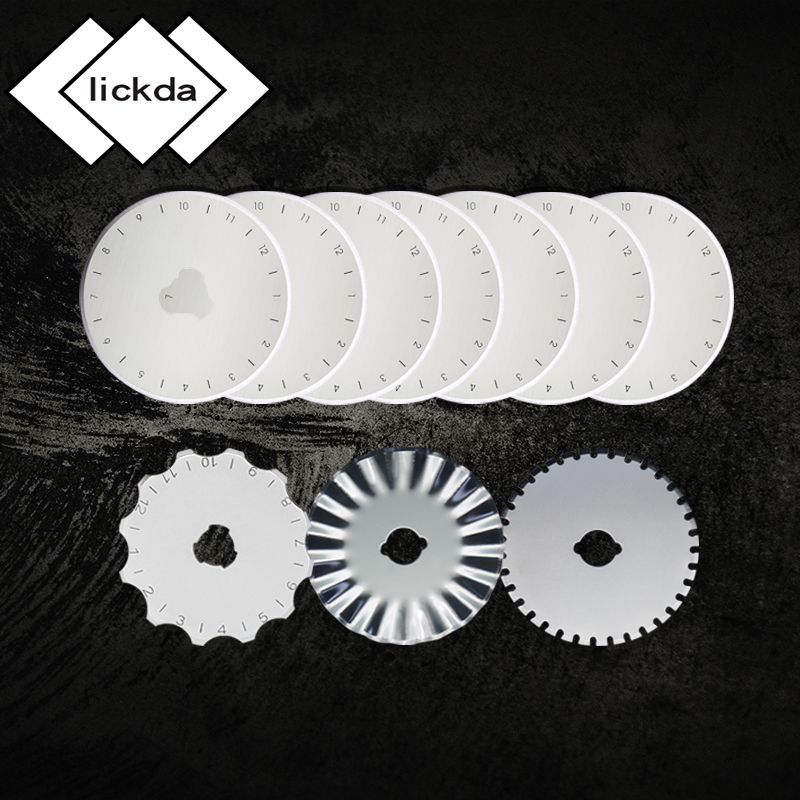 45mm circular blade wholesale cutting blade cutting disc straight line dashed line gear wave 7+1+1+1 four combination blades details Picture