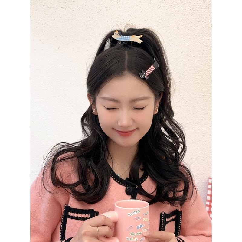 Cute cartoon cat hair clips, side hair clips for girls' bangs on the forehead, headwear, wholesale hair clips for college girls Specification drawing