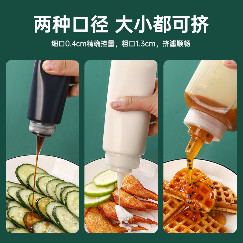 Plastic extrusion sauce bottles, commercial extrusion bottles, salad dressing bottles, kitchen oil jugs, soy sauce bottles, seasoning bottles, food-grade syrup details Picture