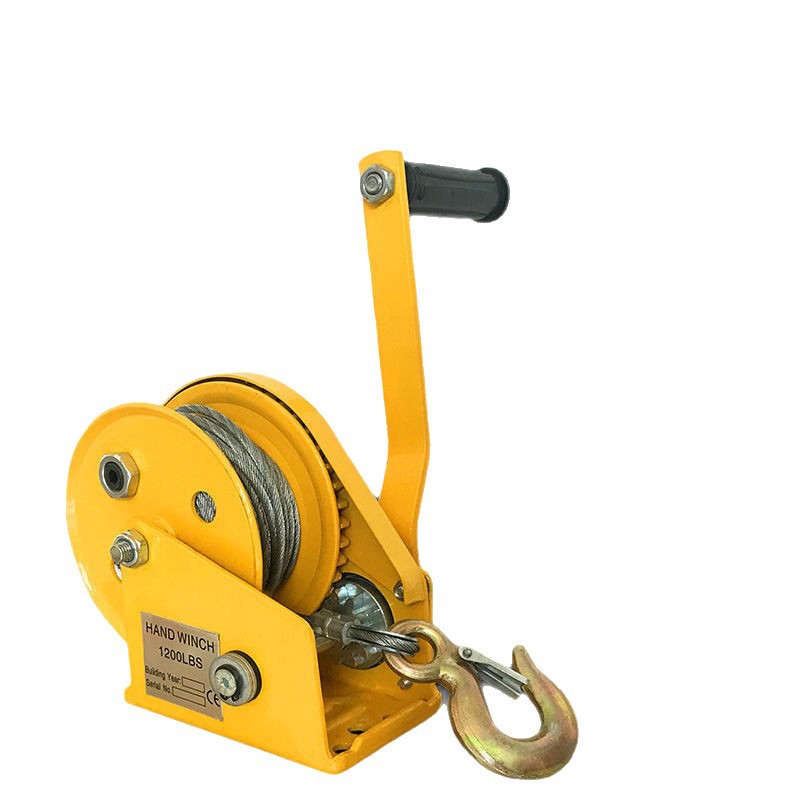 Hand-cranked winch, bidirectional self-locking manual winch, small household traction hoist, lifting and lowering hoist, elevator Item Picture