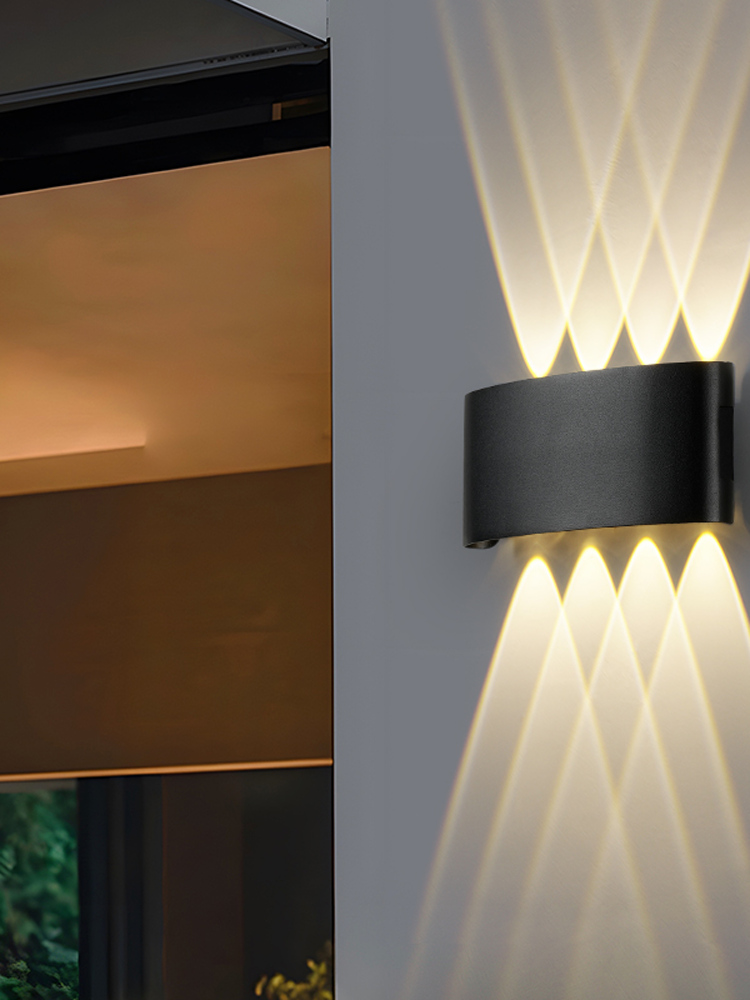 Outdoor waterproof wall lamps, wall-washing lamps, living room background wall, bedroom bedside, corridor, staircase creative and personalized wall lamps Specification drawing